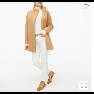 NWT J. Crew City Coat Camel size 12